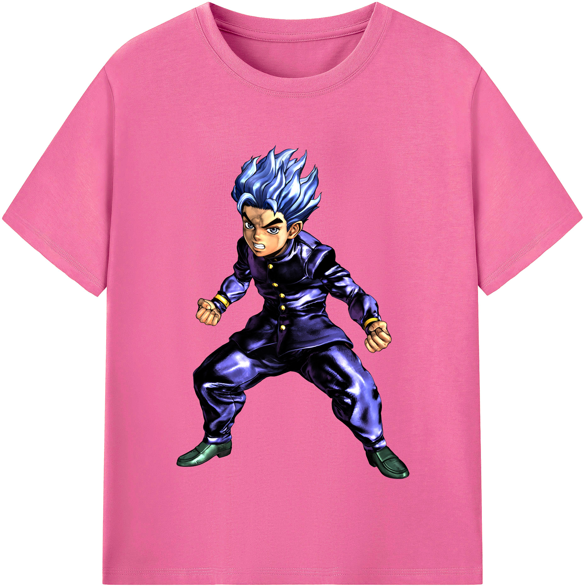 （画像用） ジョジョの奇妙な冒険 広瀨康一 JoJo's Bizarre Adventure Hirose Koichi レディースカジュアルプリントTシャツ（綿100％）